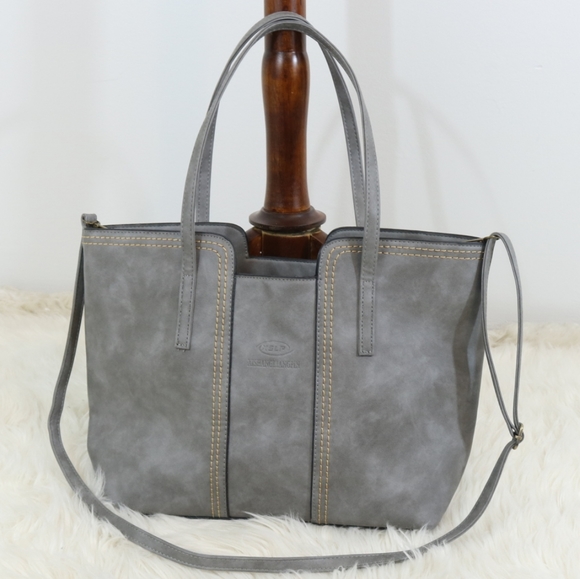 Xishangliangpin Vegan Leather Crossbody Tote Bag - Picture 4 of 8
